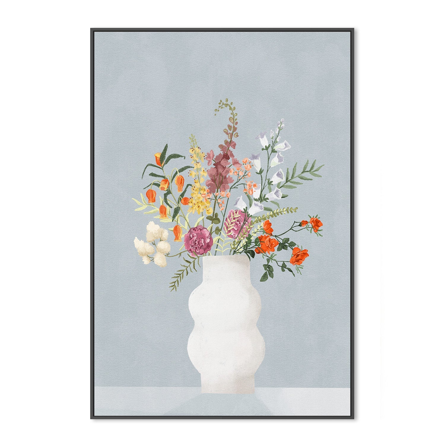 wall-art-print-canvas-poster-framed-Flowers In Vase-3