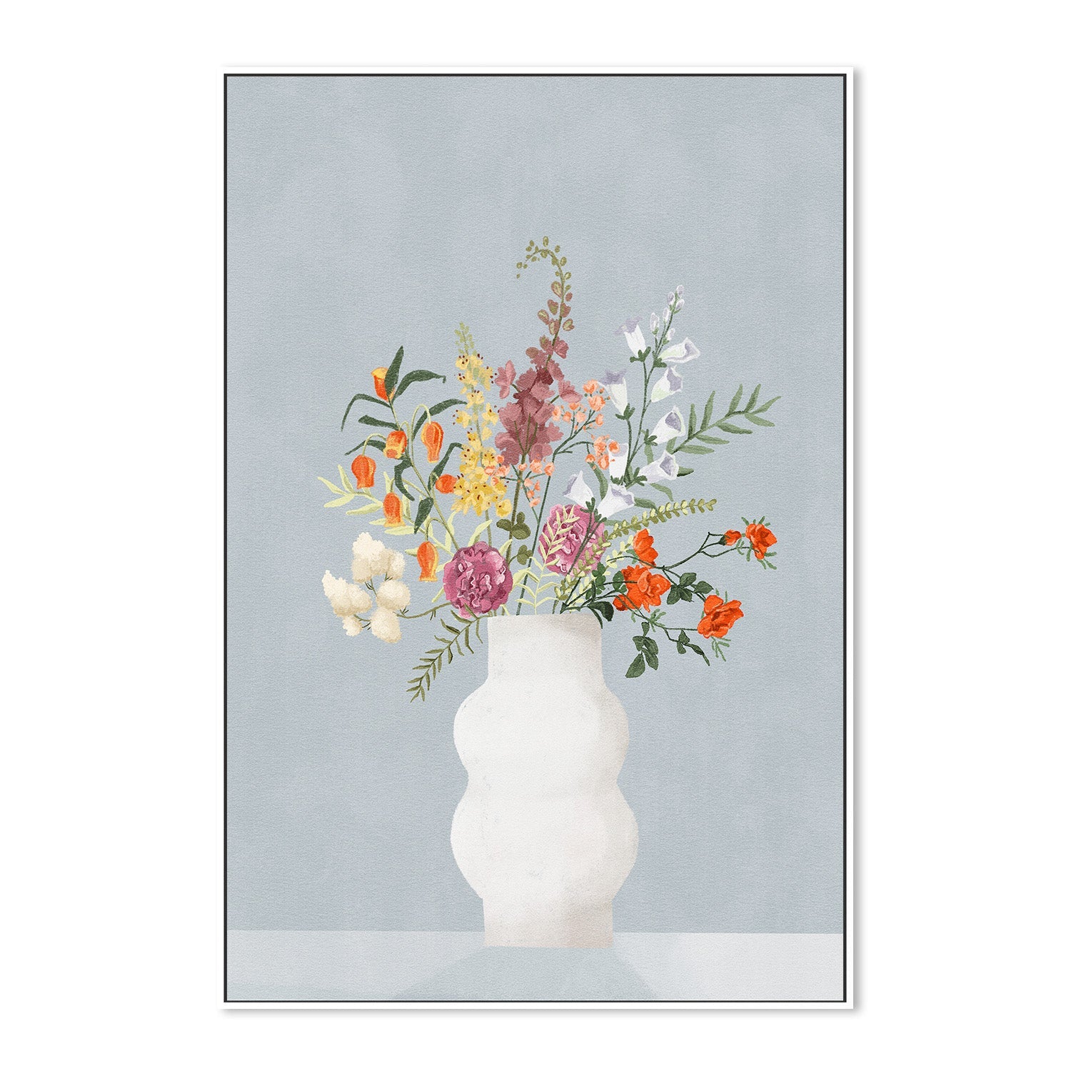 wall-art-print-canvas-poster-framed-Flowers In Vase-5