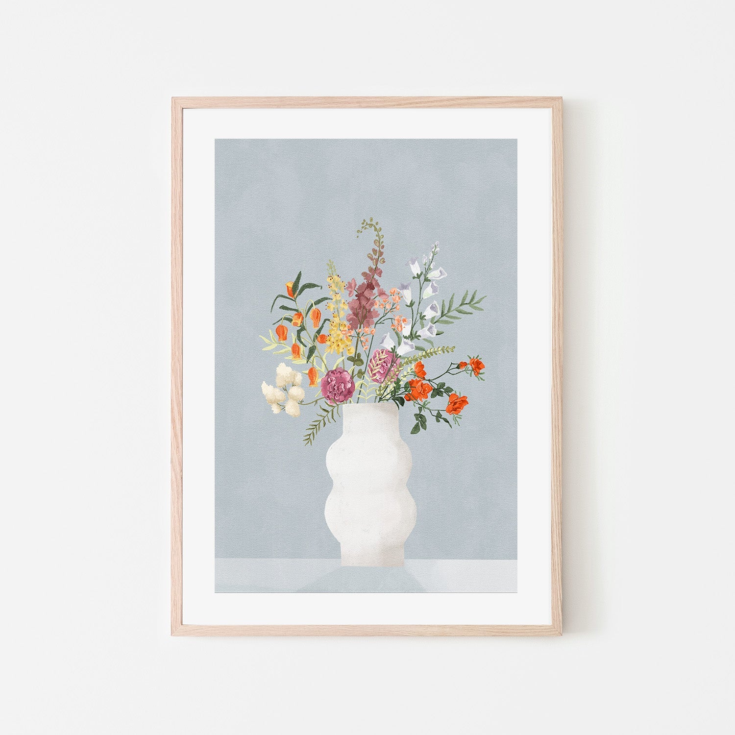 wall-art-print-canvas-poster-framed-Flowers In Vase-6