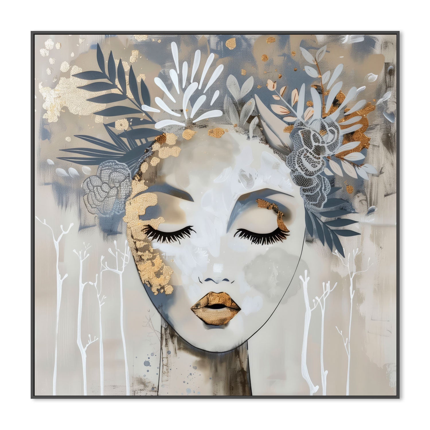 wall-art-print-canvas-poster-framed-Fluer, Style A , By Bella Eve-3