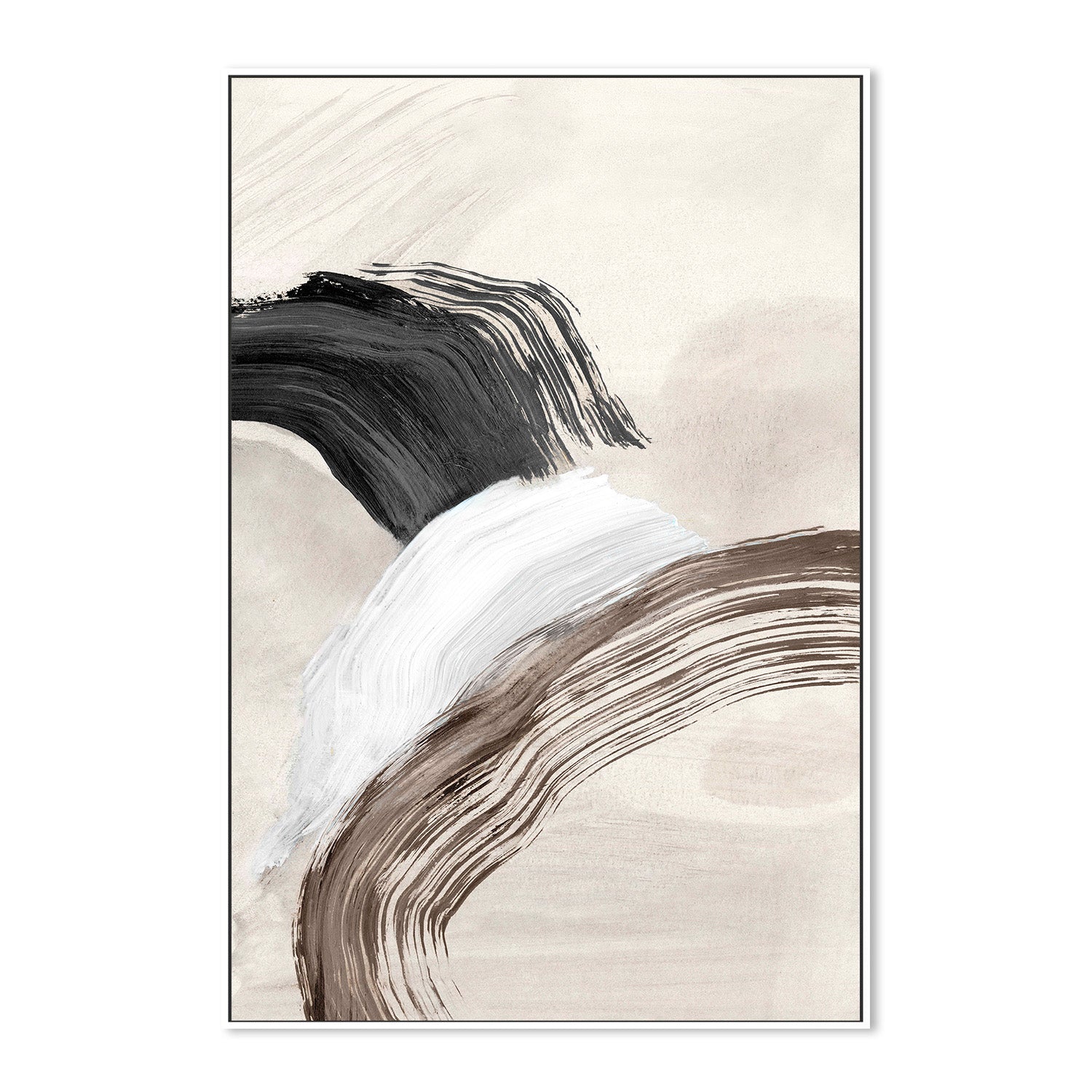 wall-art-print-canvas-poster-framed-Fluid Brushstroke Harmony, Style B-5