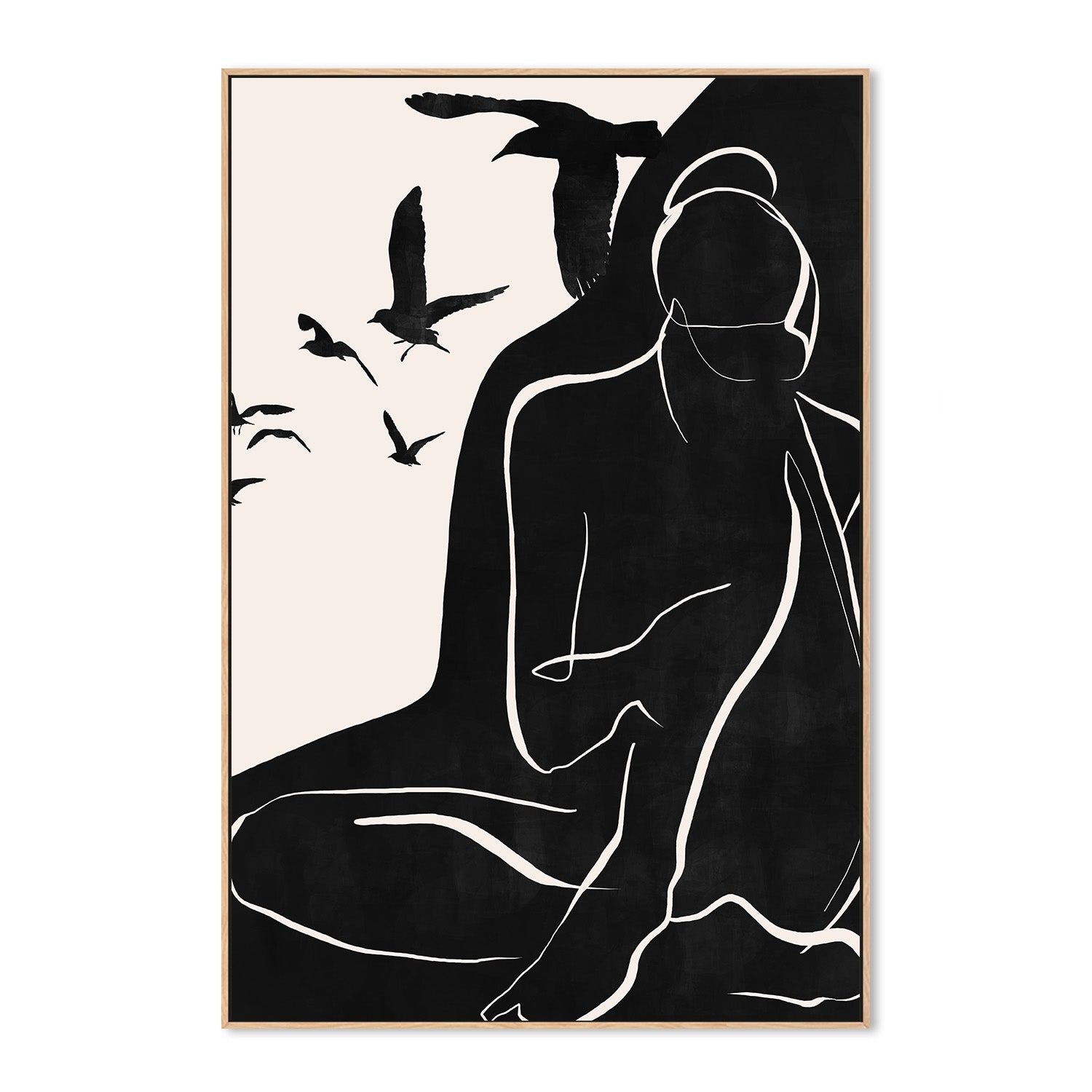 wall-art-print-canvas-poster-framed-Flying Birds-4