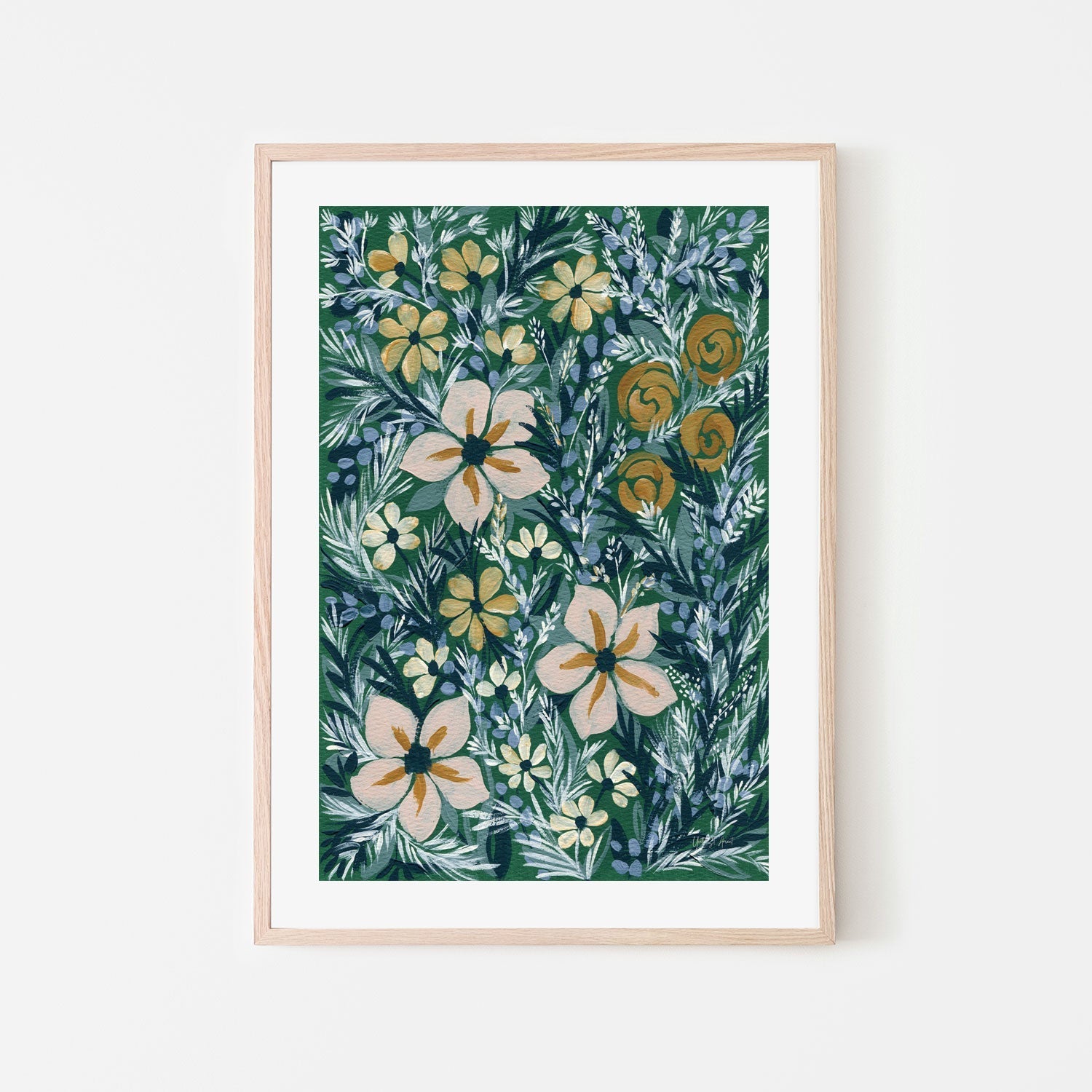 wall-art-print-canvas-poster-framed-Folksy Floral , By Yvette St. Amant-6