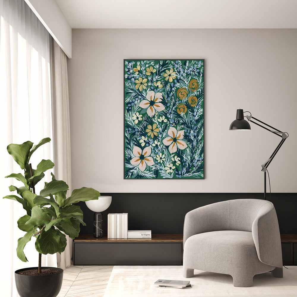 wall-art-print-canvas-poster-framed-Folksy Floral , By Yvette St. Amant-7