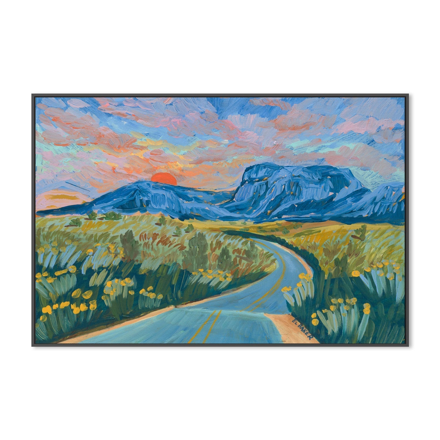 wall-art-print-canvas-poster-framed-Follow Me Down The River , By Eleanor Baker-3