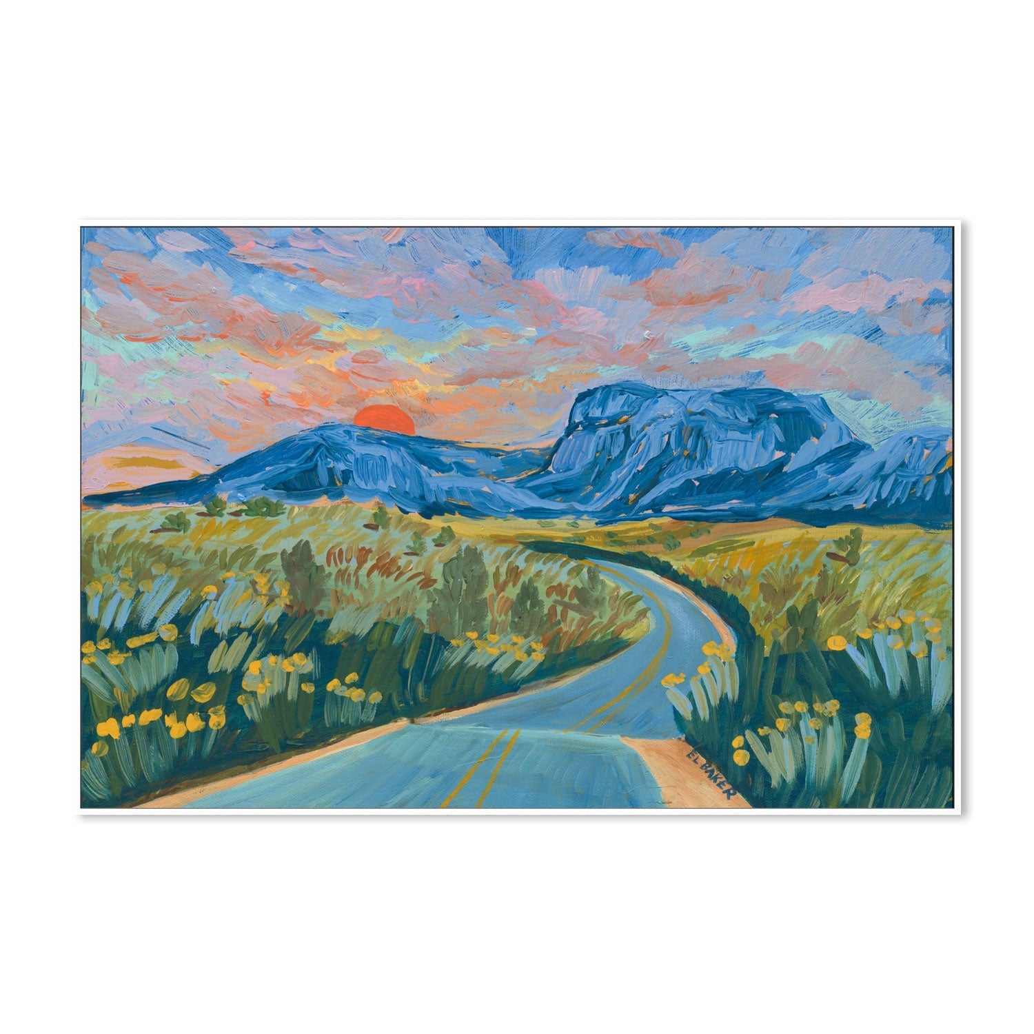 wall-art-print-canvas-poster-framed-Follow Me Down The River , By Eleanor Baker-5