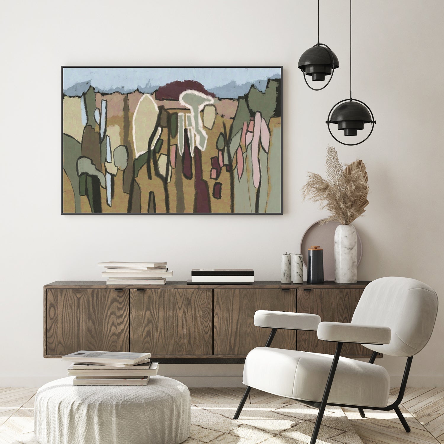 wall-art-print-canvas-poster-framed-Forest Abstract , By Dan Hobday-7