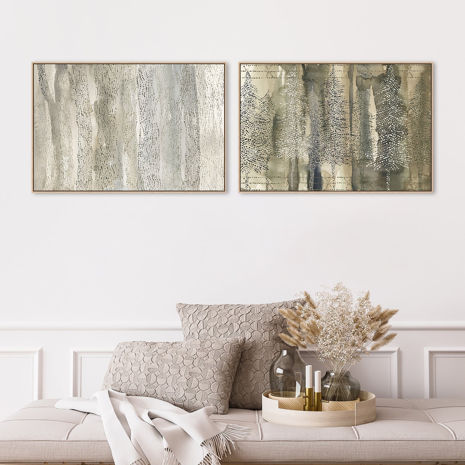 wall-art-print-canvas-poster-framed-Forest Dawn, Set Of 2-by-Emily Wood-Gioia Wall Art