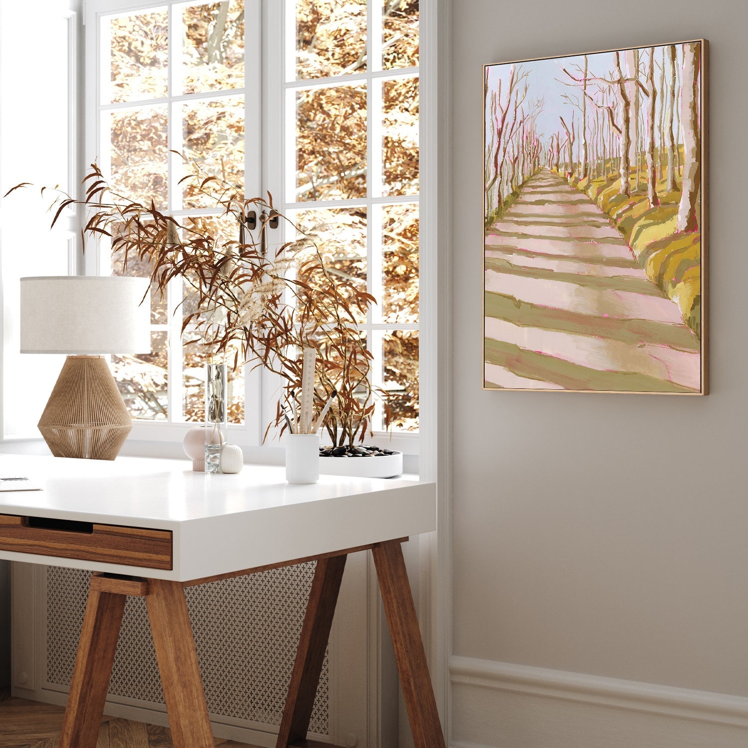wall-art-print-canvas-poster-framed-Forest Path , By Lucrecia Caporale-7