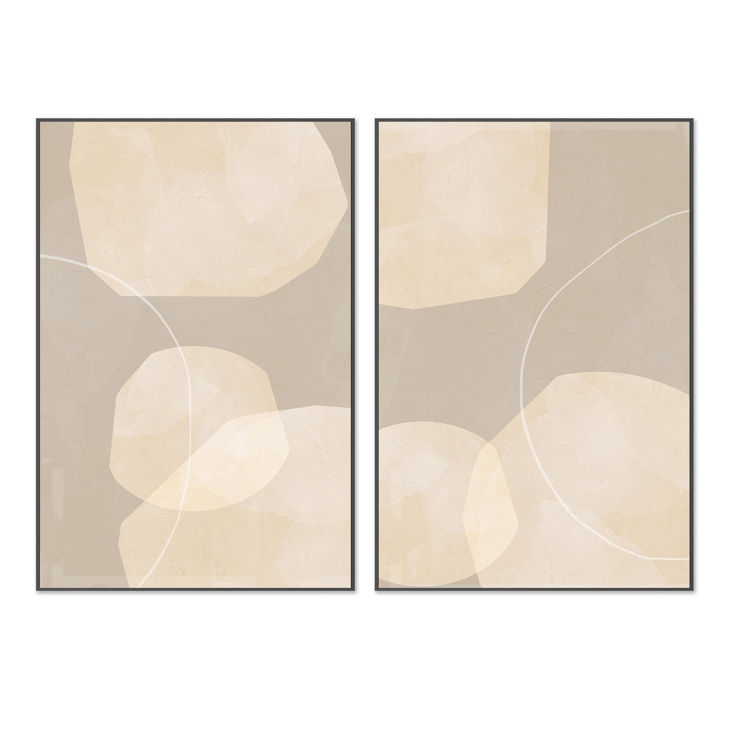 wall-art-print-canvas-poster-framed-Form, Style A & B, Set Of 2 , By Aoibhne Hogan-3