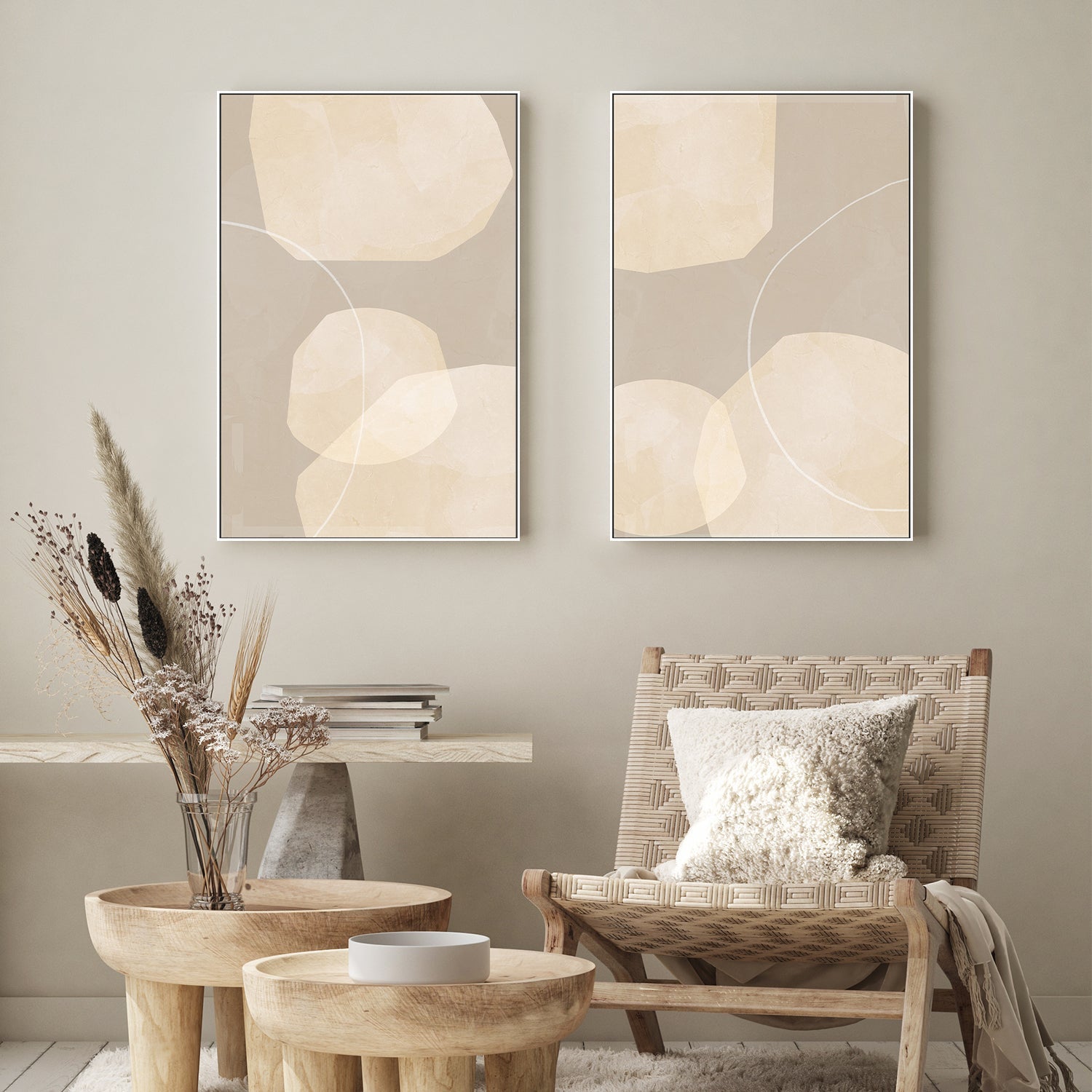 wall-art-print-canvas-poster-framed-Form, Style A & B, Set Of 2 , By Aoibhne Hogan-7