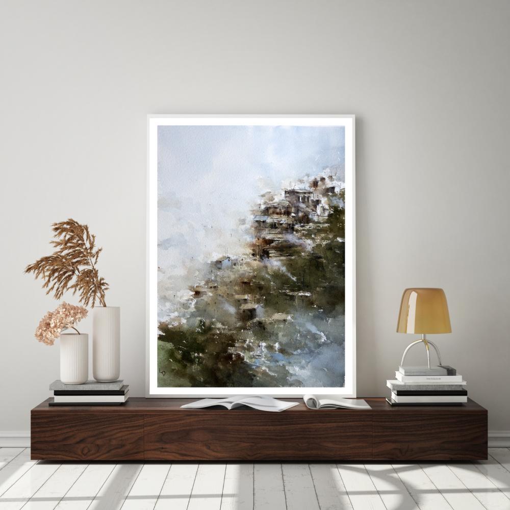 wall-art-print-canvas-poster-framed-France Les Gordes-by-Lilou Online Fine Arts-Gioia Wall Art