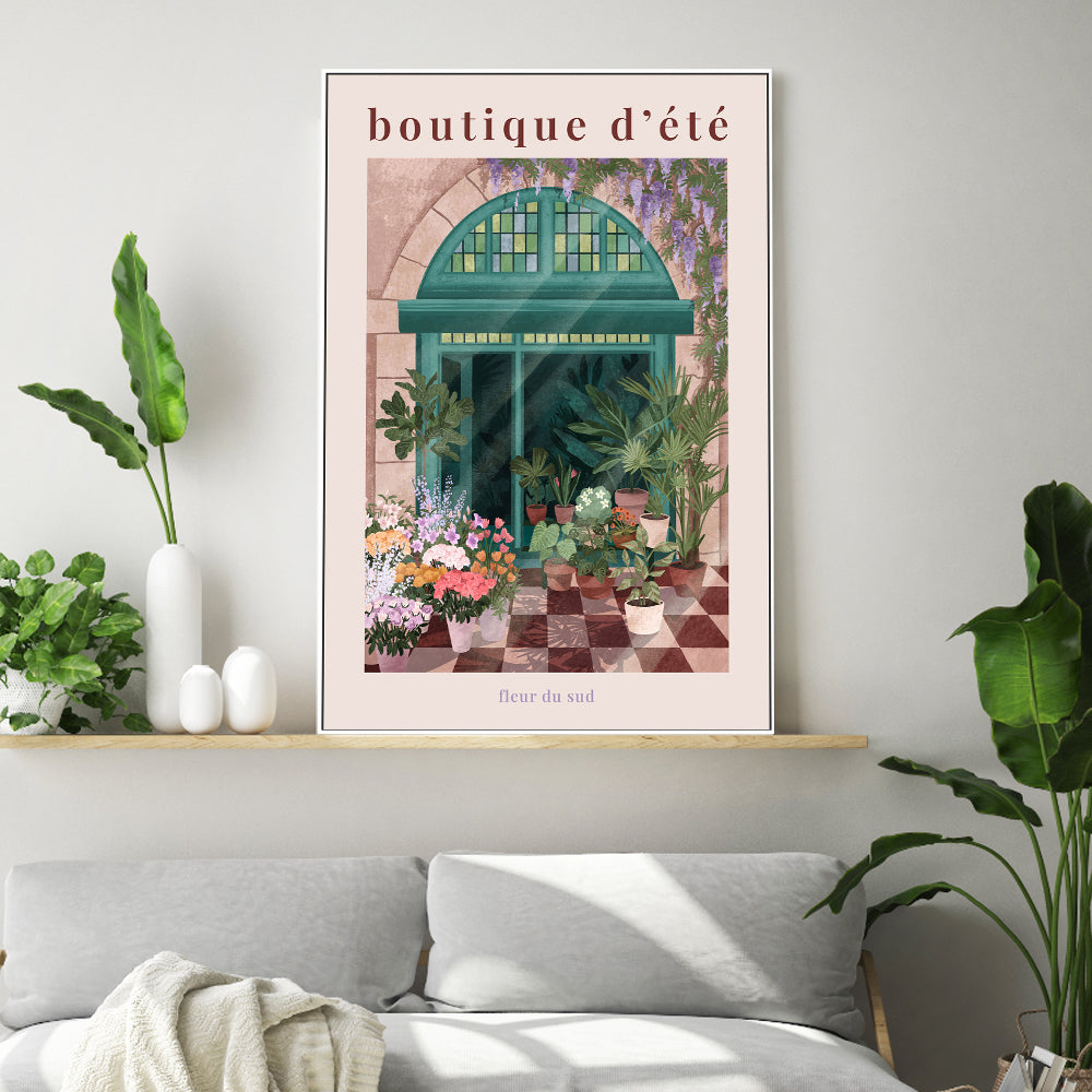 wall-art-print-canvas-poster-framed-French Flowershop Poster-2