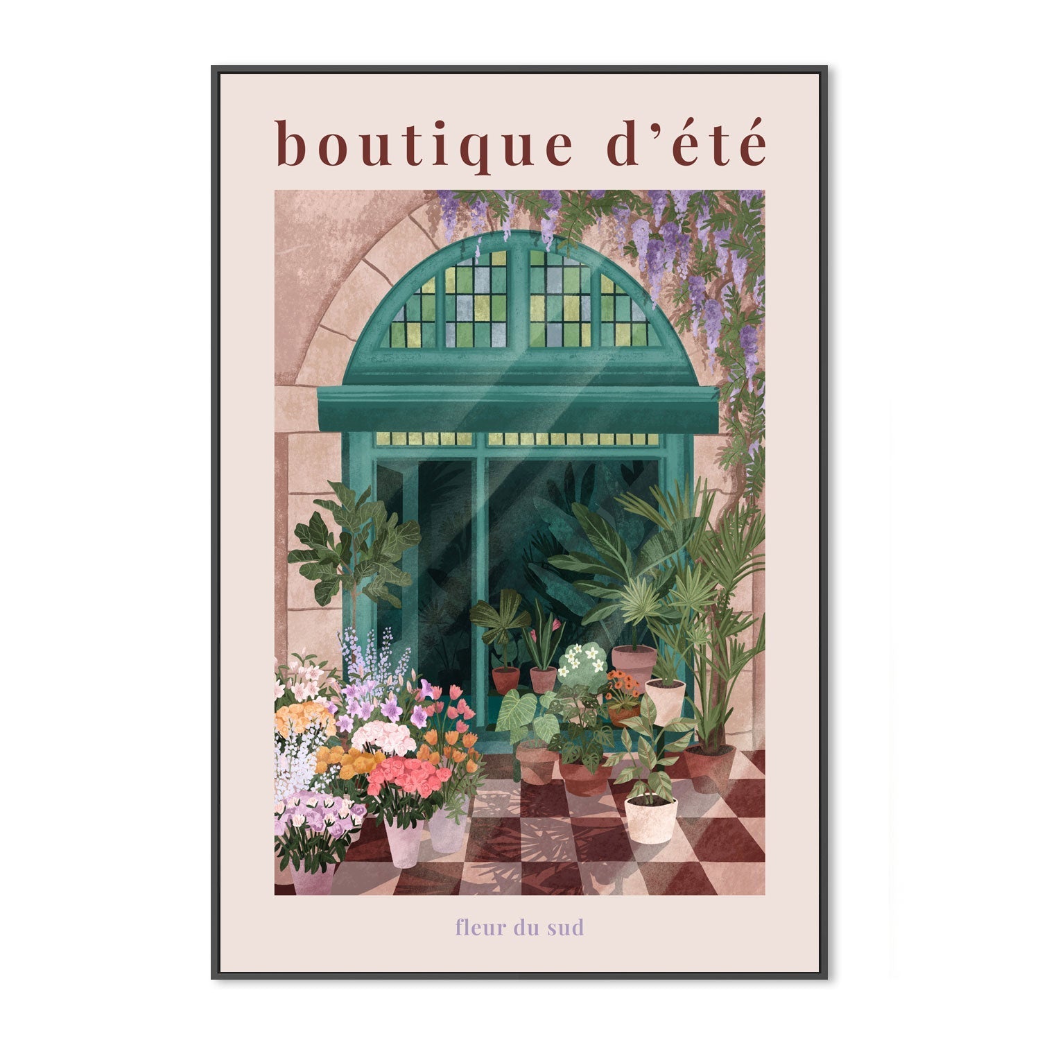 wall-art-print-canvas-poster-framed-French Flowershop Poster-3