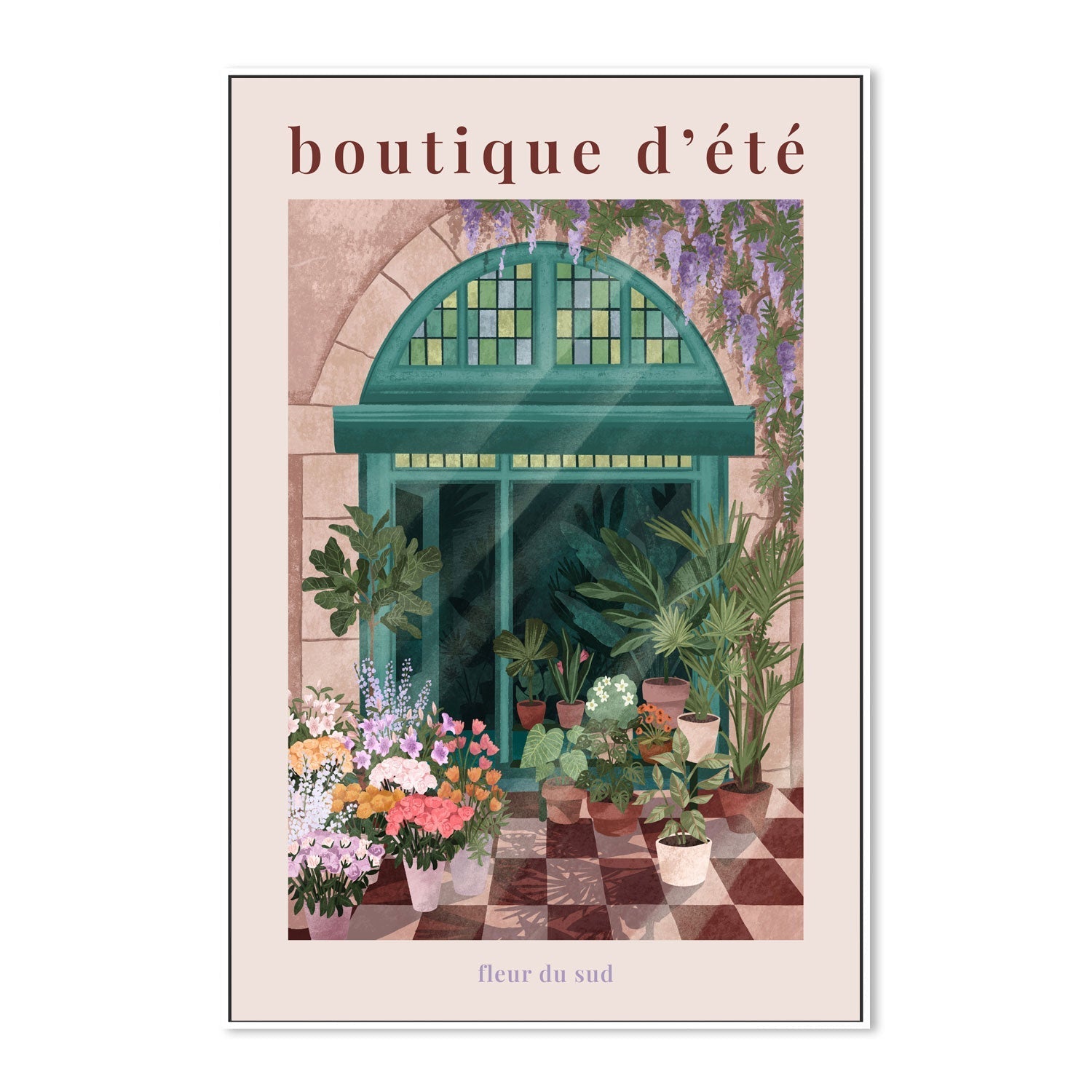 wall-art-print-canvas-poster-framed-French Flowershop Poster-5