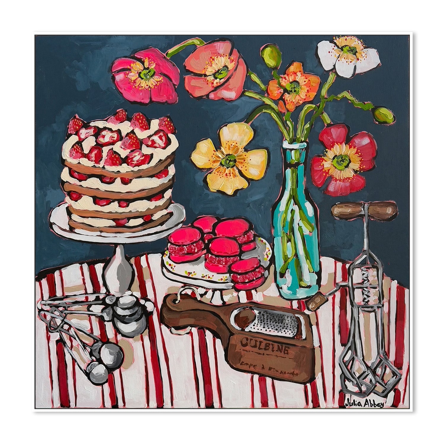 wall-art-print-canvas-poster-framed-French Macarons , By Julia Abbey-5