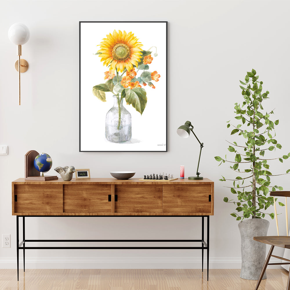 wall-art-print-canvas-poster-framed-Fresh Cut Sunflowers, Style A-by-Danhui Nai-Gioia Wall Art