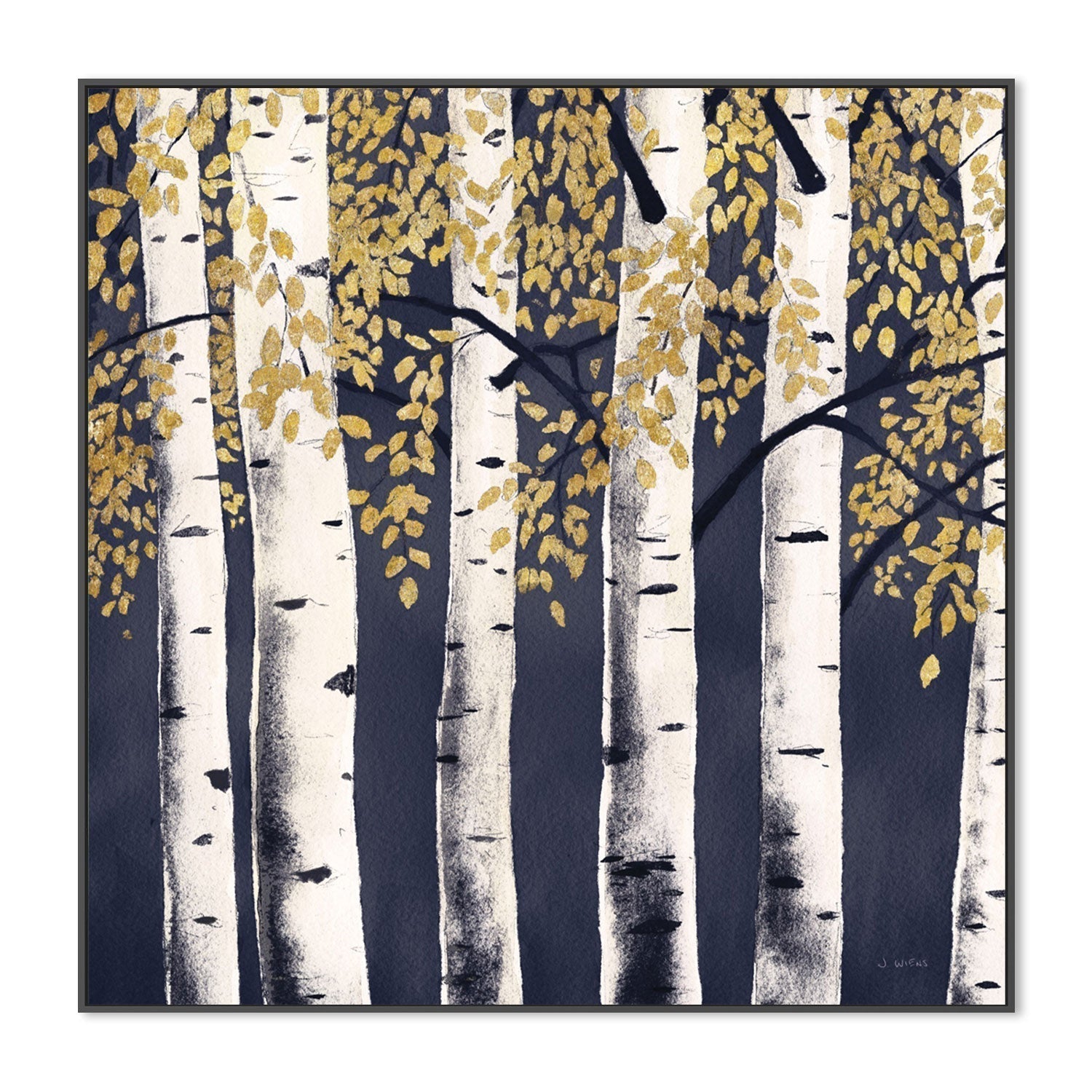 wall-art-print-canvas-poster-framed-Fresh Forest Indigo, Style B-by-James Wiens-Gioia Wall Art