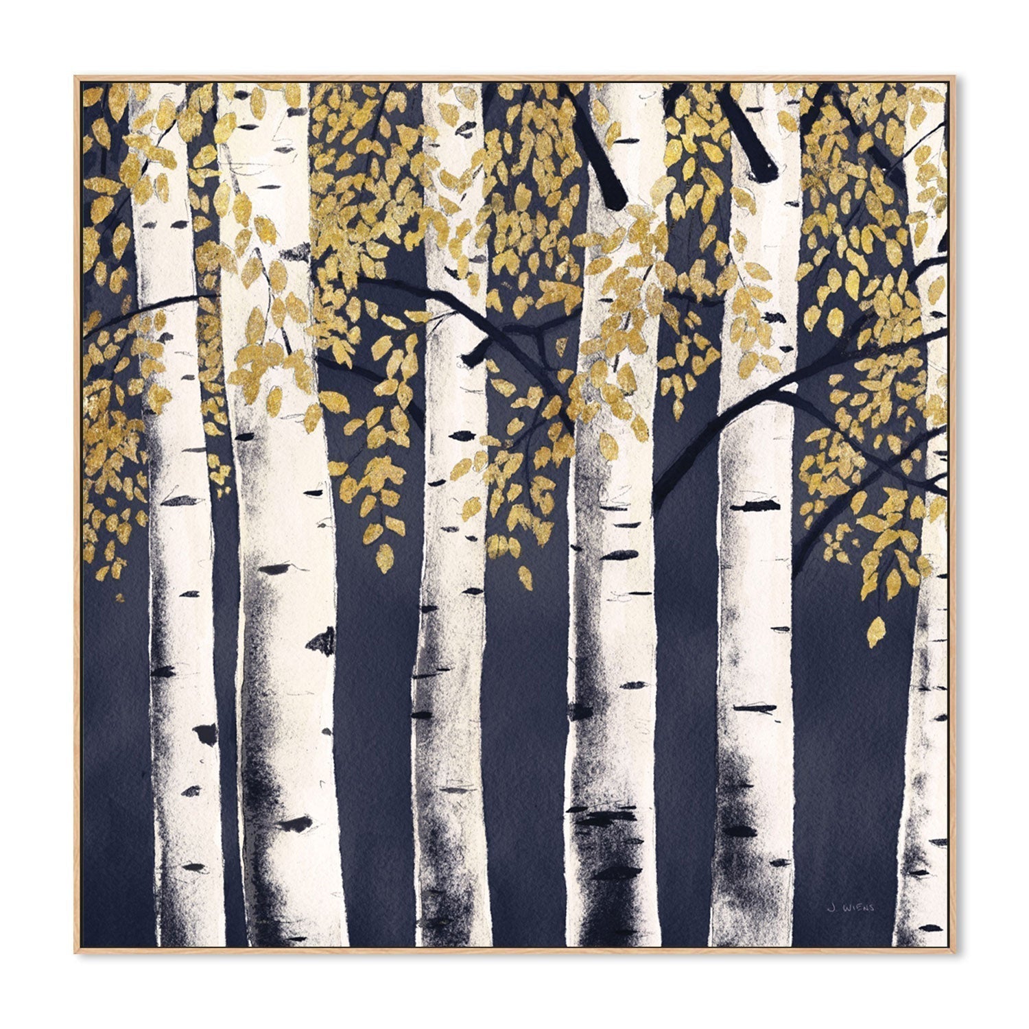 wall-art-print-canvas-poster-framed-Fresh Forest Indigo, Style B-by-James Wiens-Gioia Wall Art