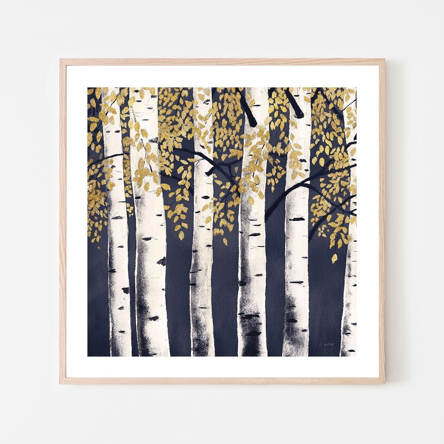 wall-art-print-canvas-poster-framed-Fresh Forest Indigo, Style B-by-James Wiens-Gioia Wall Art