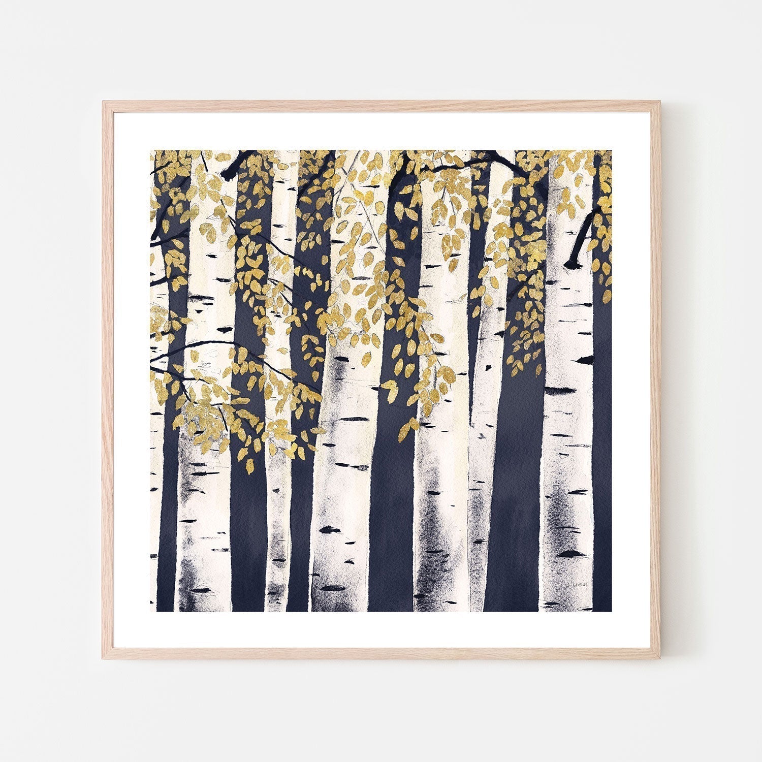 wall-art-print-canvas-poster-framed-Fresh Forest Indigo, Style C-by-James Wiens-Gioia Wall Art