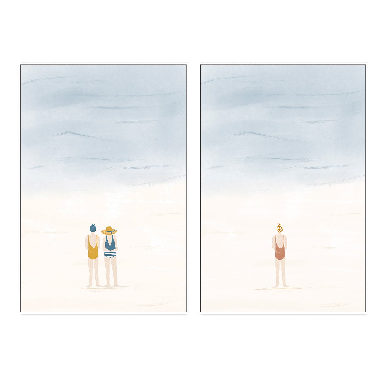 wall-art-print-canvas-poster-framed-Friends and Solitude, Set Of 2 , By Menina Lisboa-5