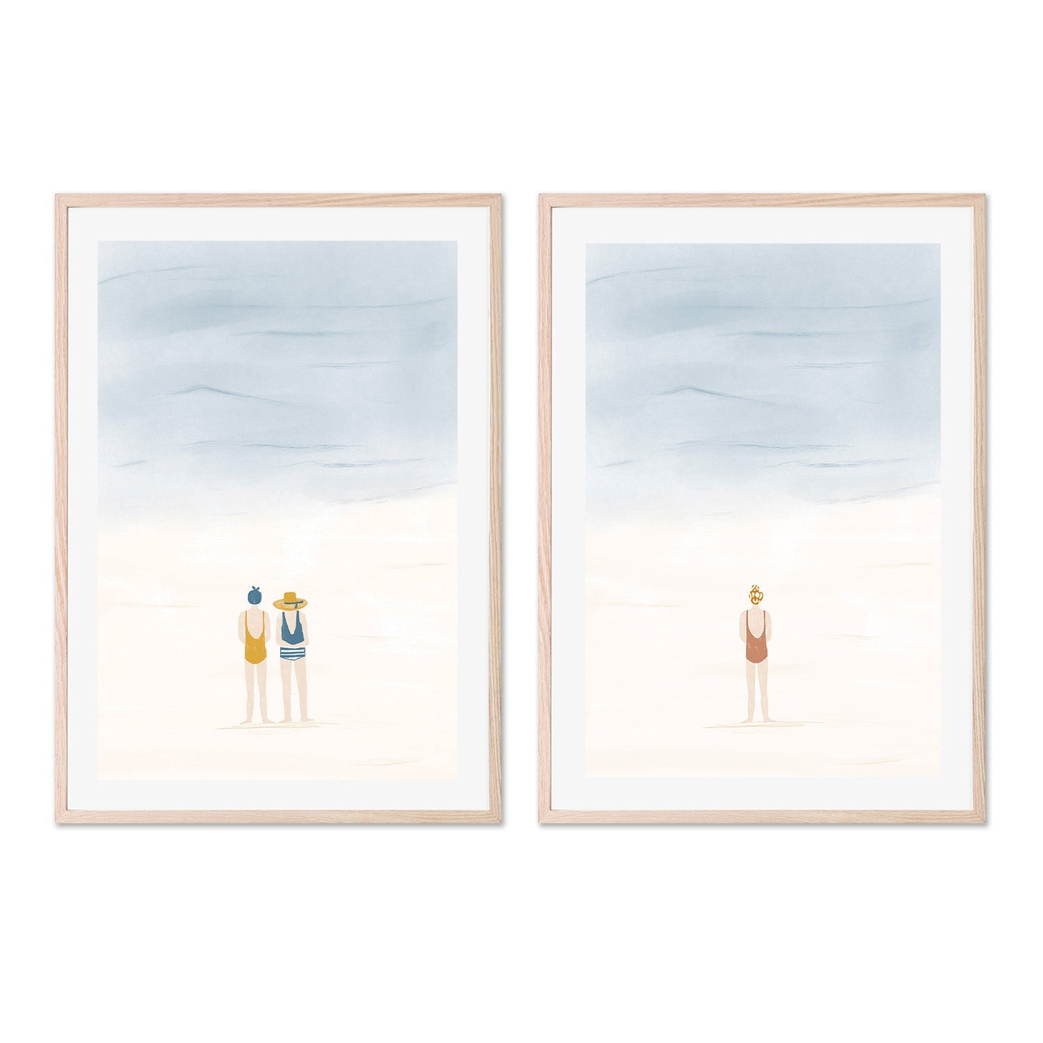 wall-art-print-canvas-poster-framed-Friends and Solitude, Set Of 2 , By Menina Lisboa-6