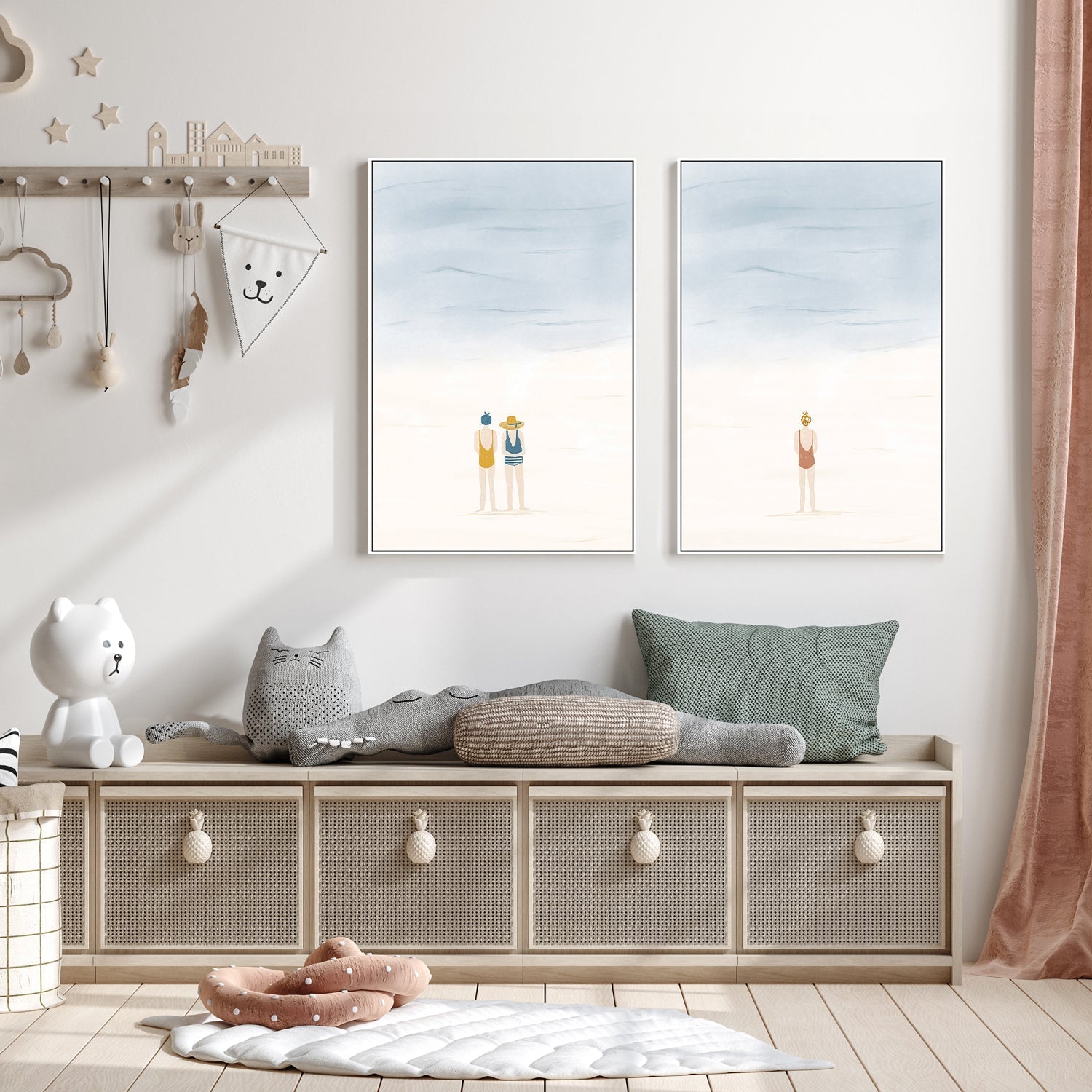 wall-art-print-canvas-poster-framed-Friends and Solitude, Set Of 2 , By Menina Lisboa-7