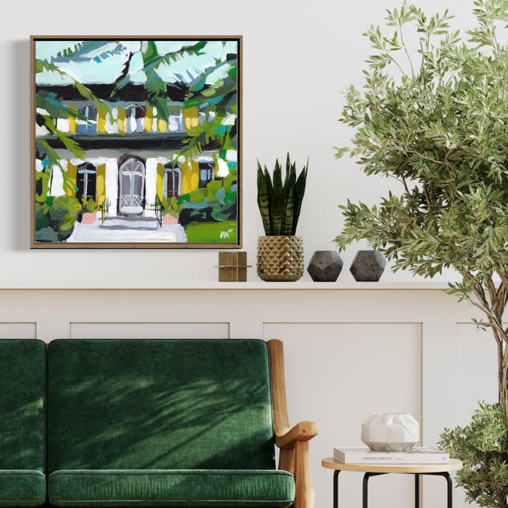 wall-art-print-canvas-poster-framed-Front Garden-by-Jenny Westenhofer Art-Gioia Wall Art
