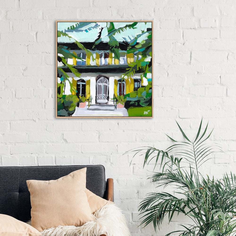wall-art-print-canvas-poster-framed-Front Garden-by-Jenny Westenhofer Art-Gioia Wall Art
