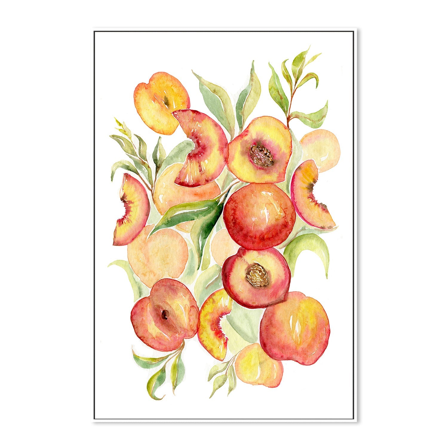 wall-art-print-canvas-poster-framed-Fruit collection - Peaches-5