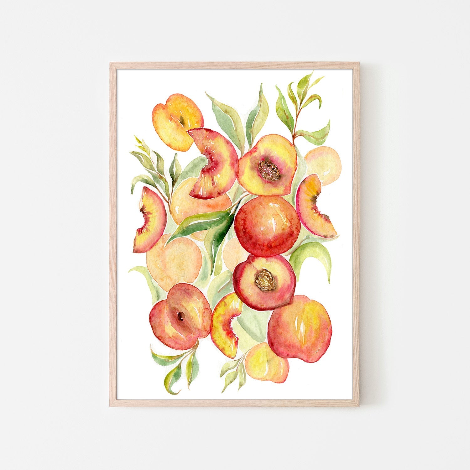 wall-art-print-canvas-poster-framed-Fruit collection - Peaches-6