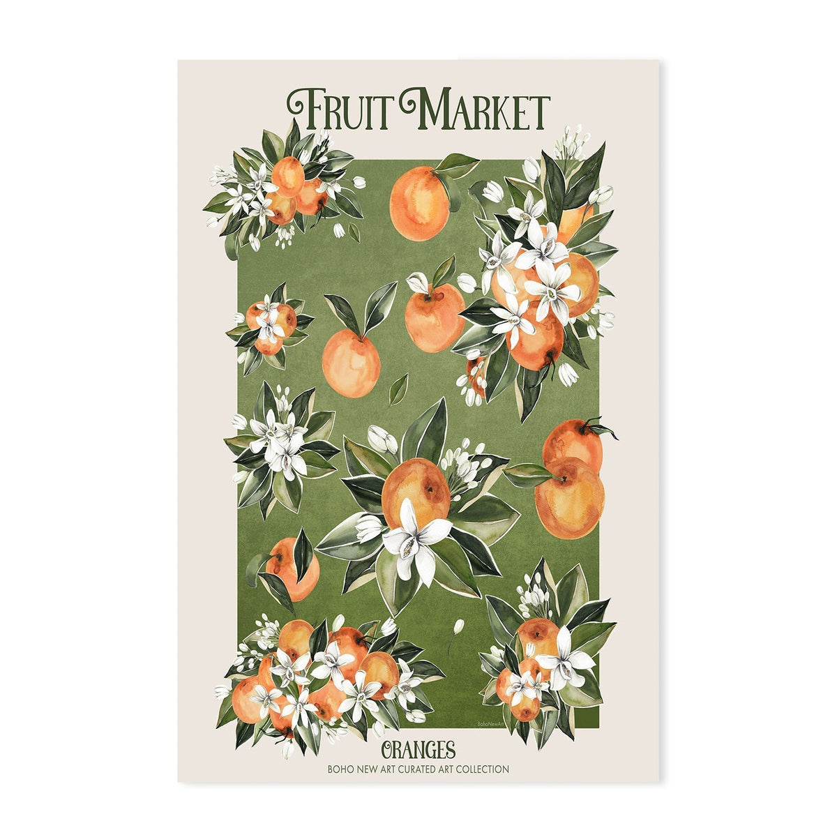 wall-art-print-canvas-poster-framed-Fruit Market Posters, Set Of 2 , By Emel Tunaboylu-GIOIA-WALL-ART