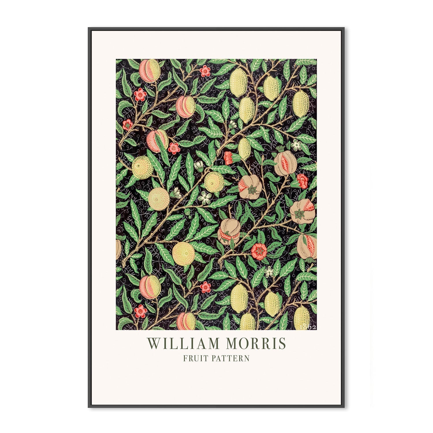 wall-art-print-canvas-poster-framed-Fruit Pattern , By William Morris-GIOIA-WALL-ART