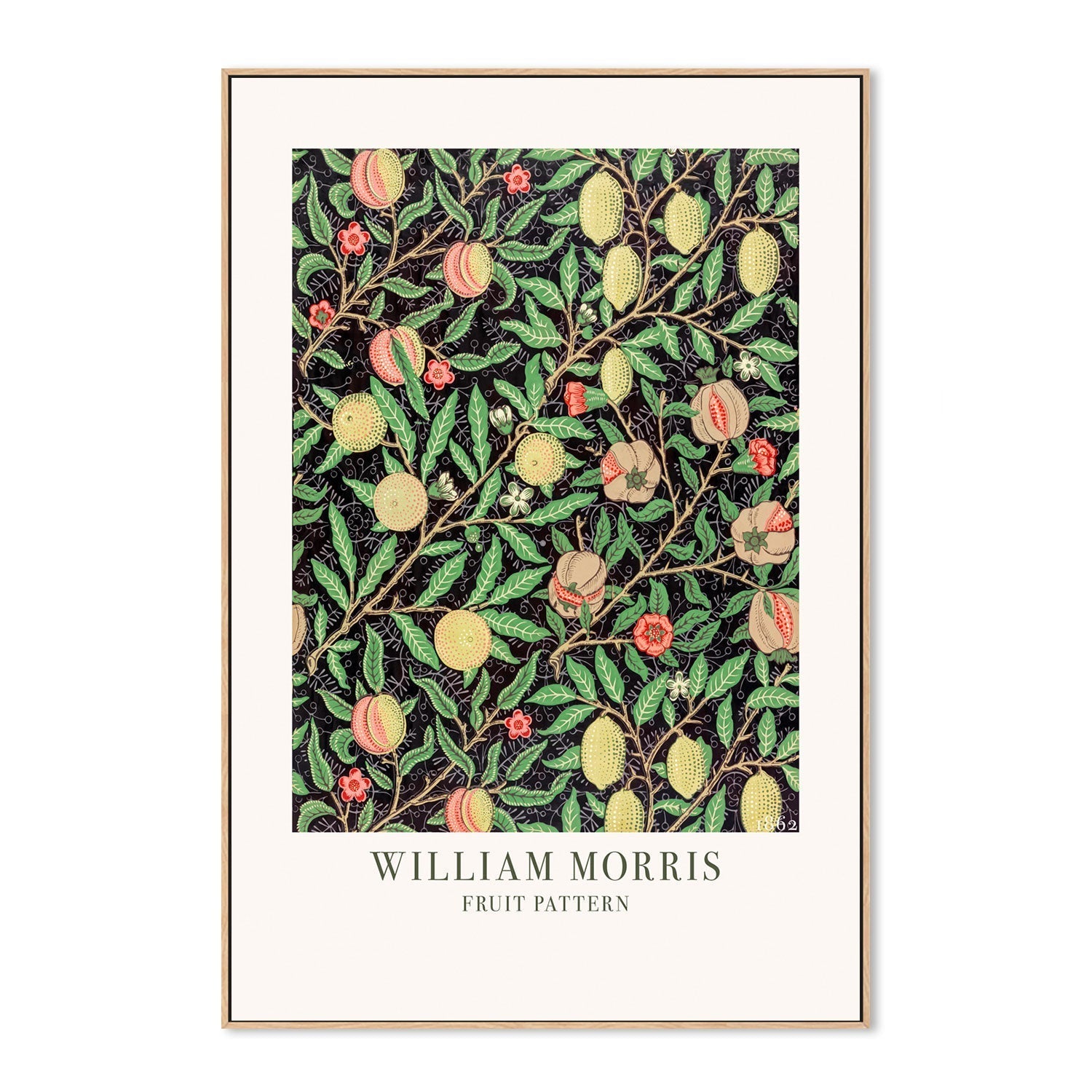 wall-art-print-canvas-poster-framed-Fruit Pattern , By William Morris-GIOIA-WALL-ART