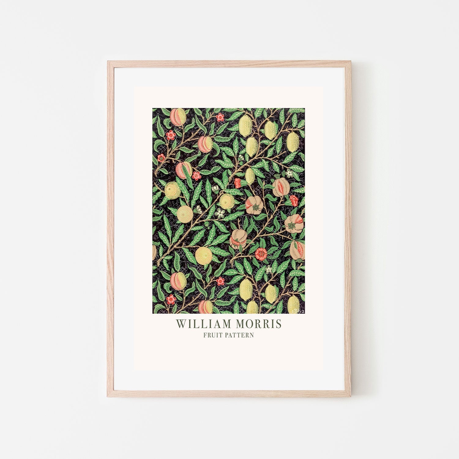 wall-art-print-canvas-poster-framed-Fruit Pattern , By William Morris-GIOIA-WALL-ART