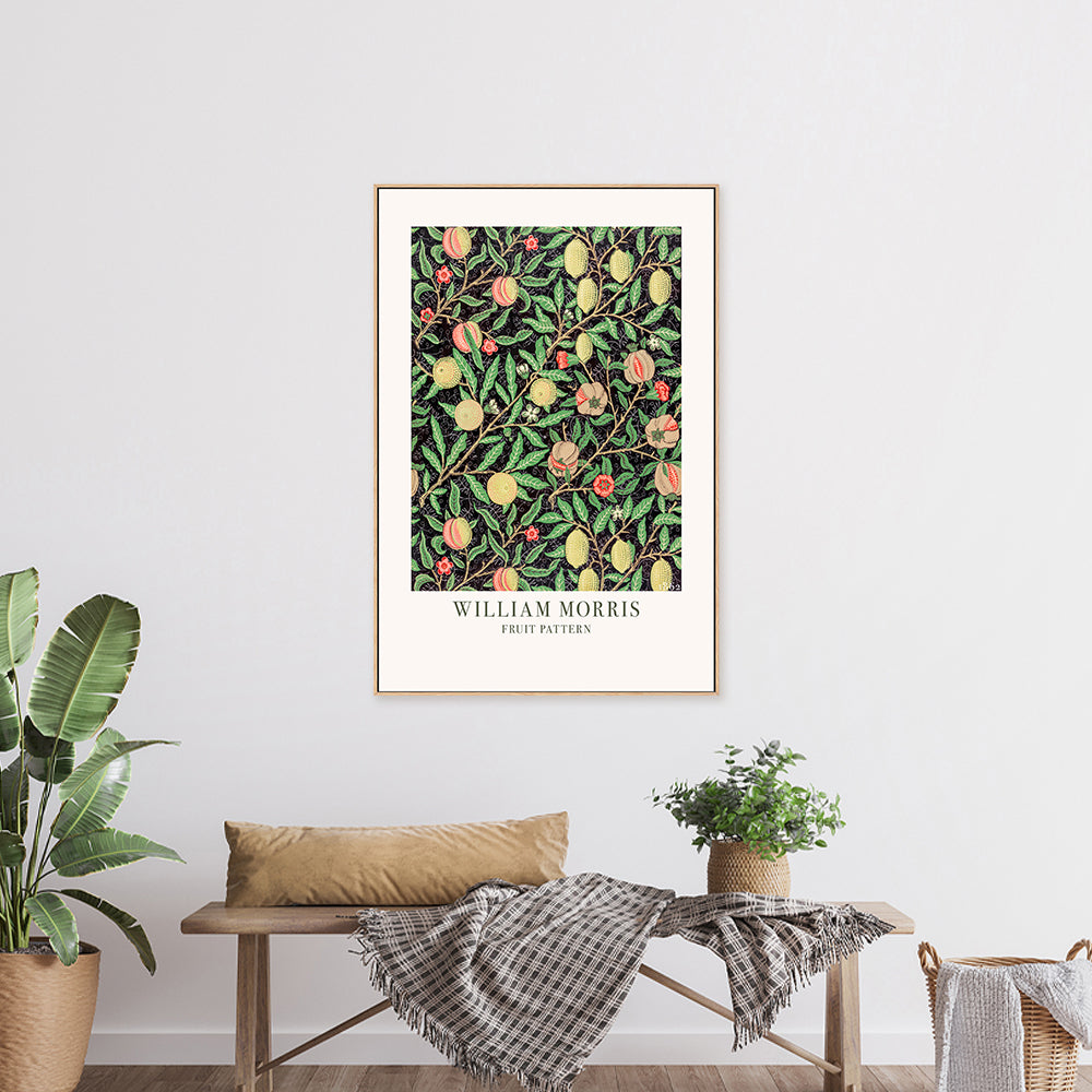 wall-art-print-canvas-poster-framed-Fruit Pattern , By William Morris-GIOIA-WALL-ART
