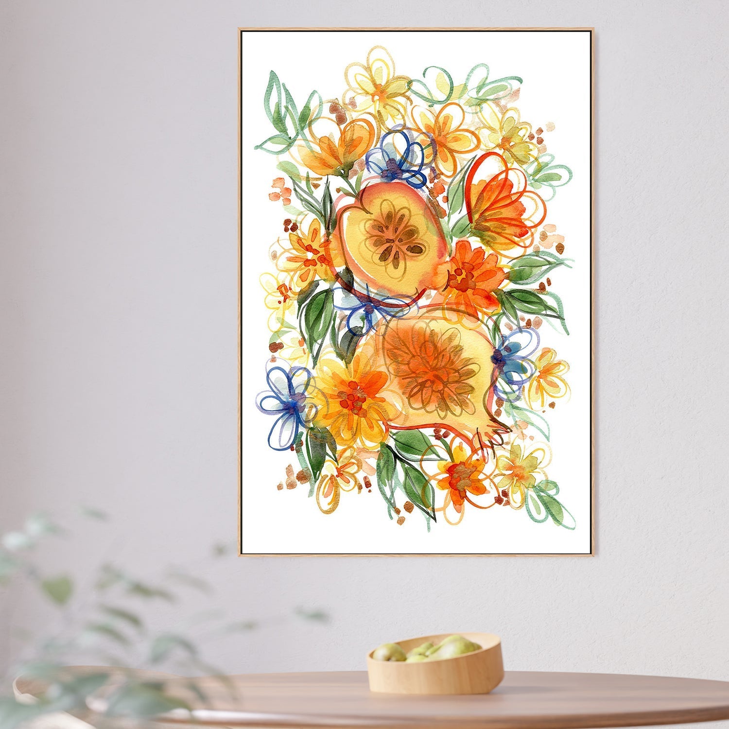 wall-art-print-canvas-poster-framed-Fruit Watercolour , By Jessie Mitchelson-2