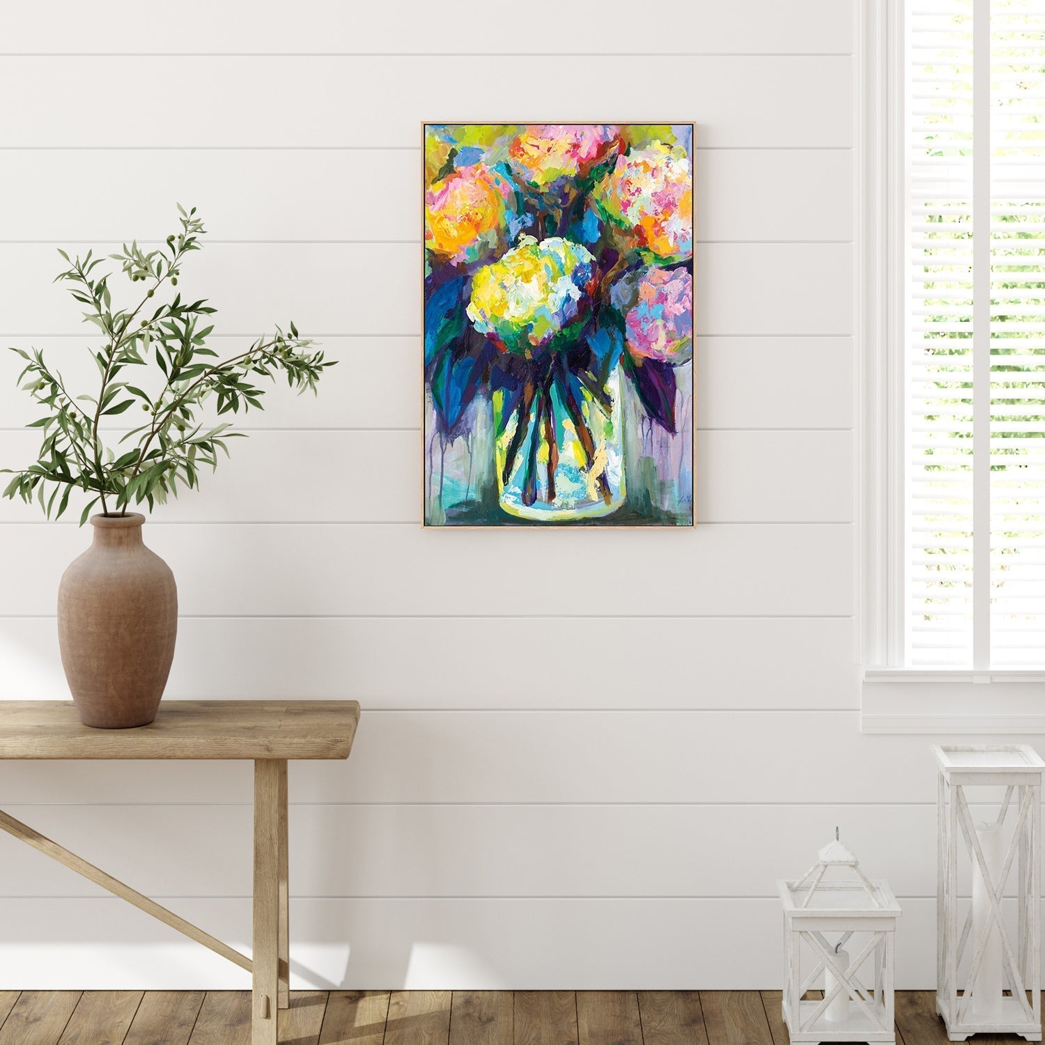 wall-art-print-canvas-poster-framed-Full of Hydrangeas-by-Jeanette Vertentes-Gioia Wall Art