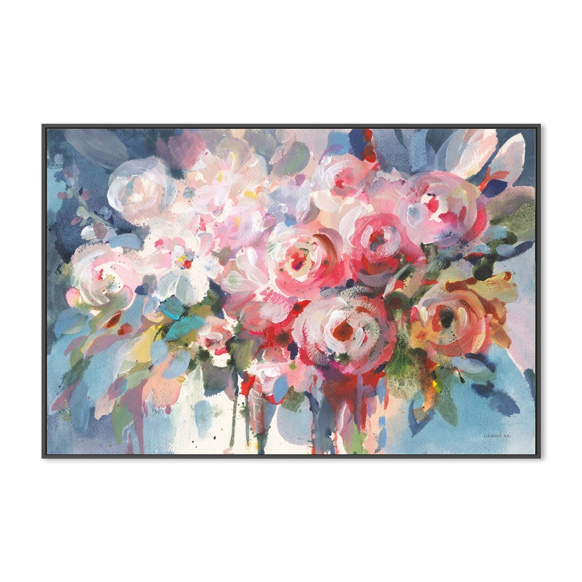 wall-art-print-canvas-poster-framed-Fullness of Flowers-by-Danhui Nai-Gioia Wall Art