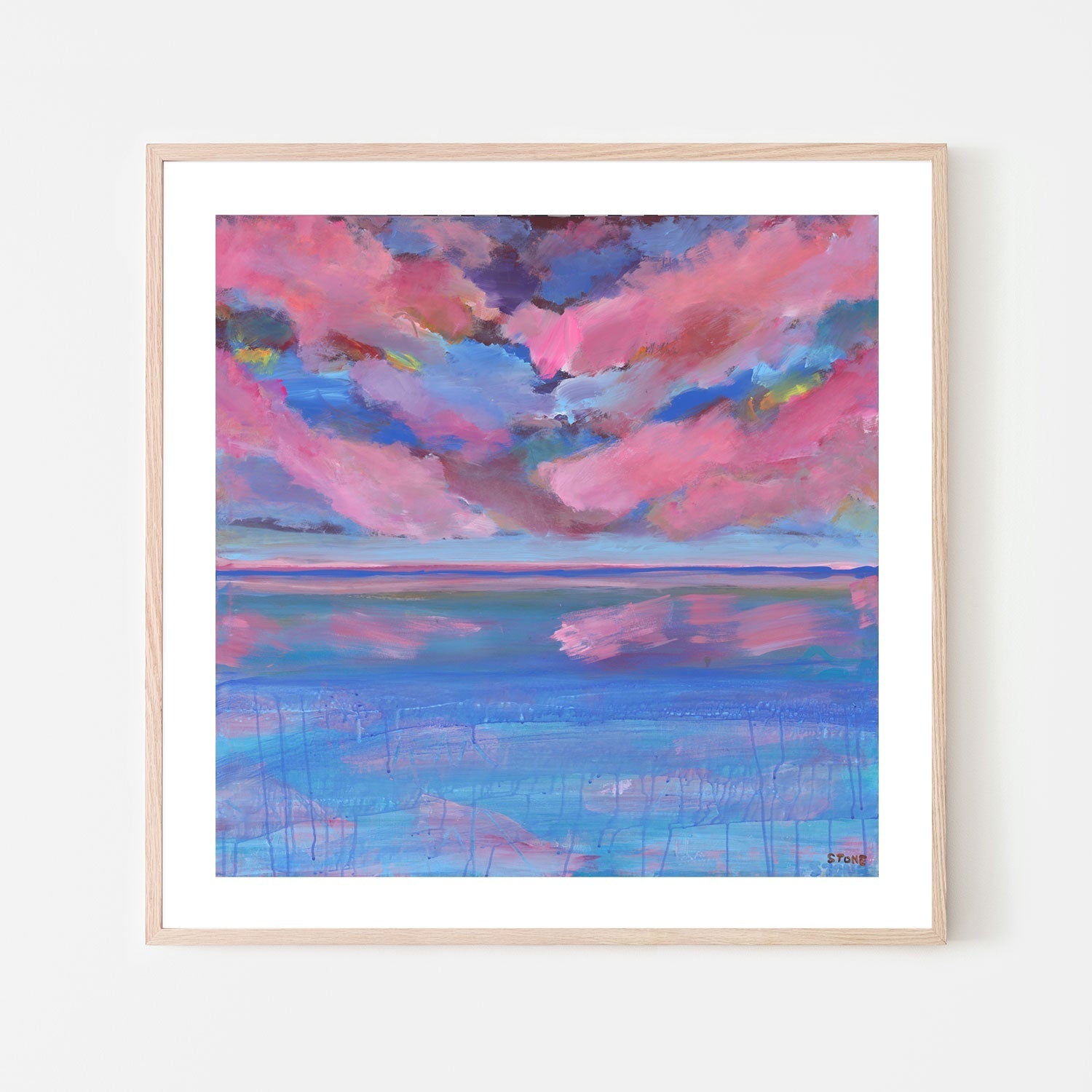 wall-art-print-canvas-poster-framed-Fuschsia Horizon , By Belinda Stone-6