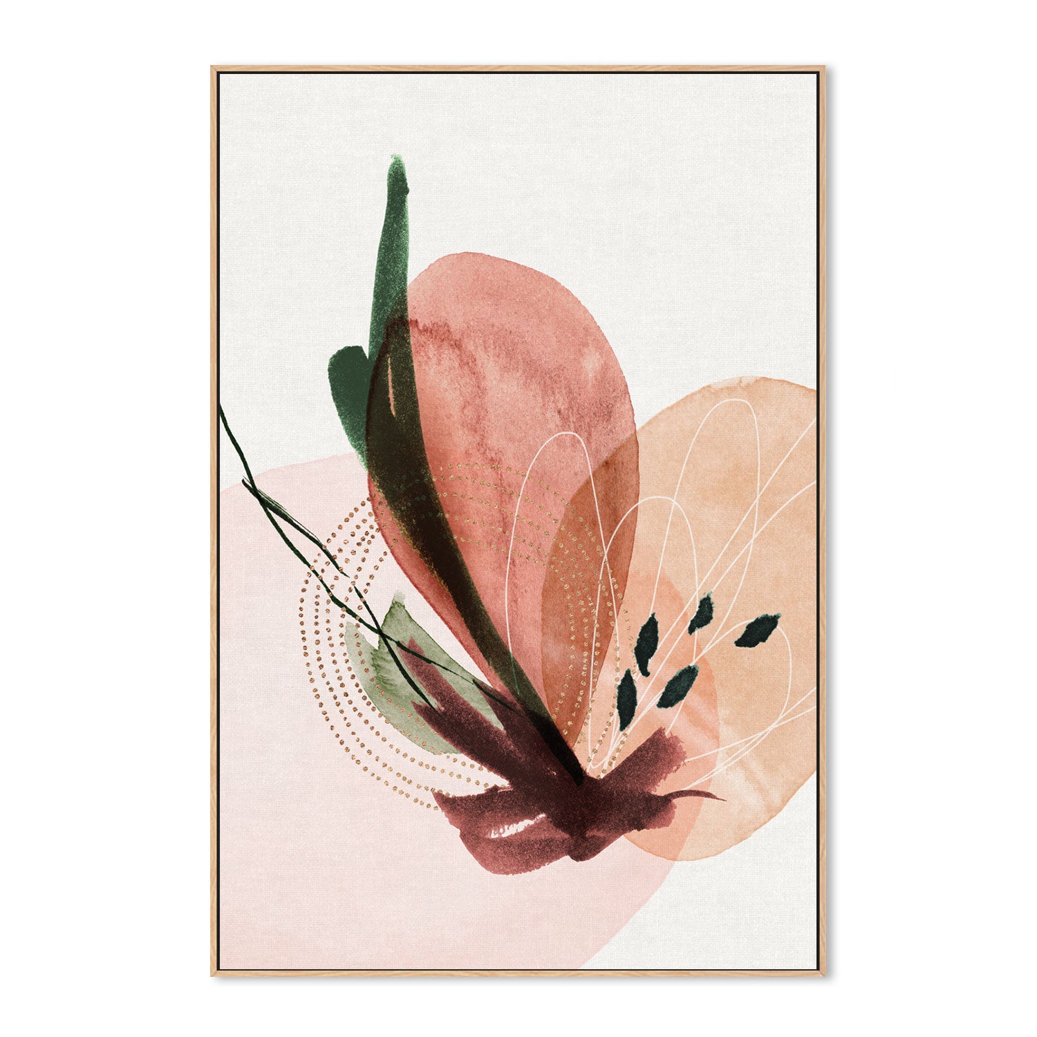 wall-art-print-canvas-poster-framed-Garden Abstract Style A-by-Dear Musketeer Studio-Gioia Wall Art