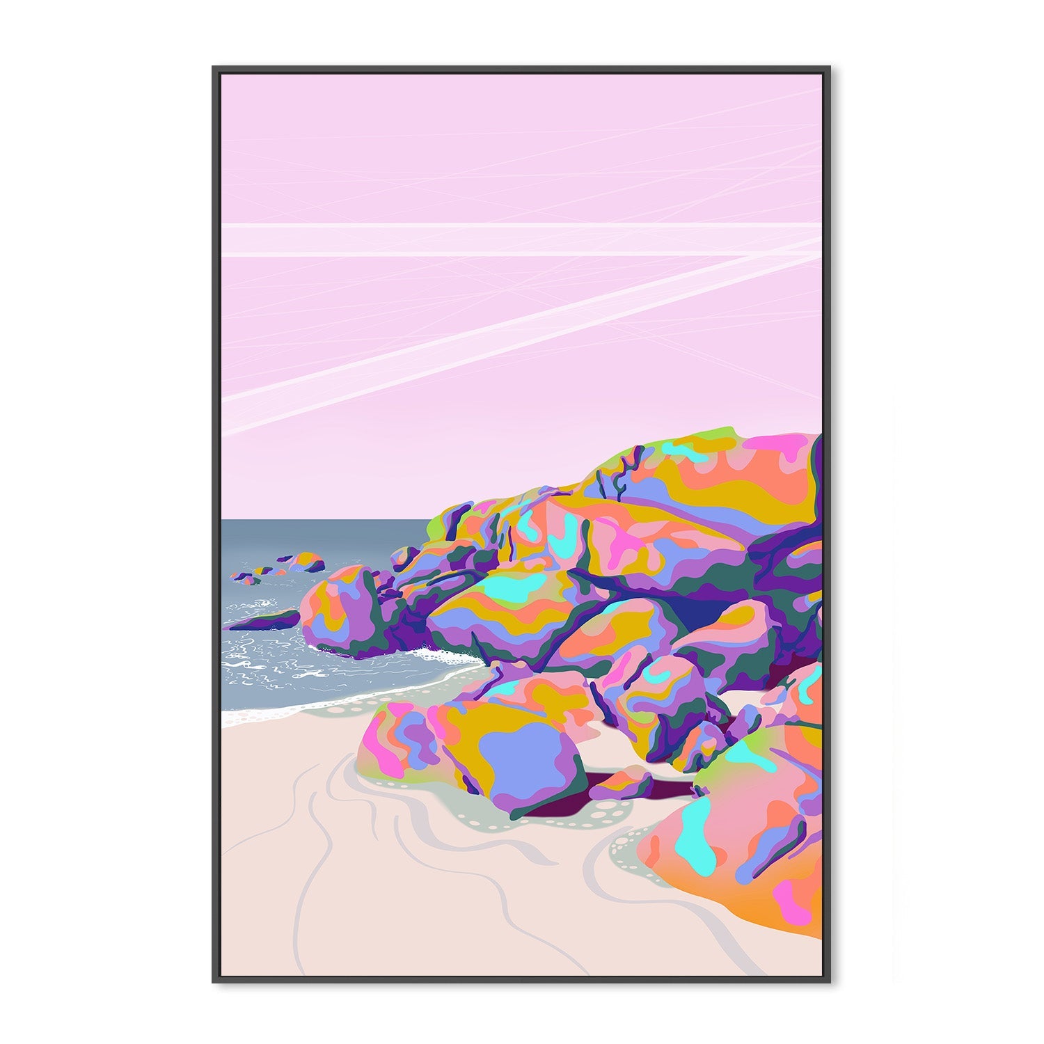 wall-art-print-canvas-poster-framed-Garden Island , By Unratio-3
