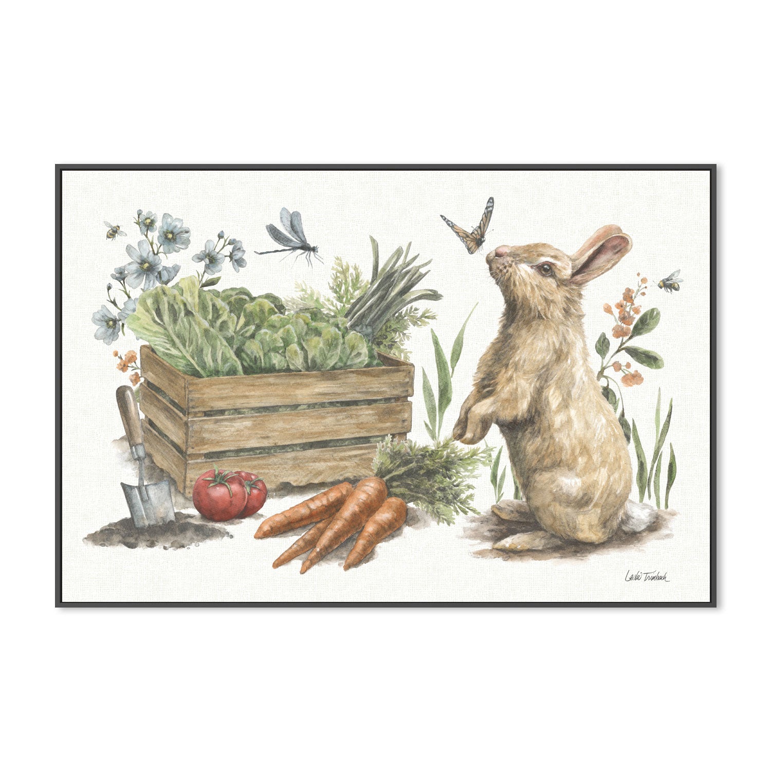 wall-art-print-canvas-poster-framed-Garden Patch , By Leslie Trimbach-3