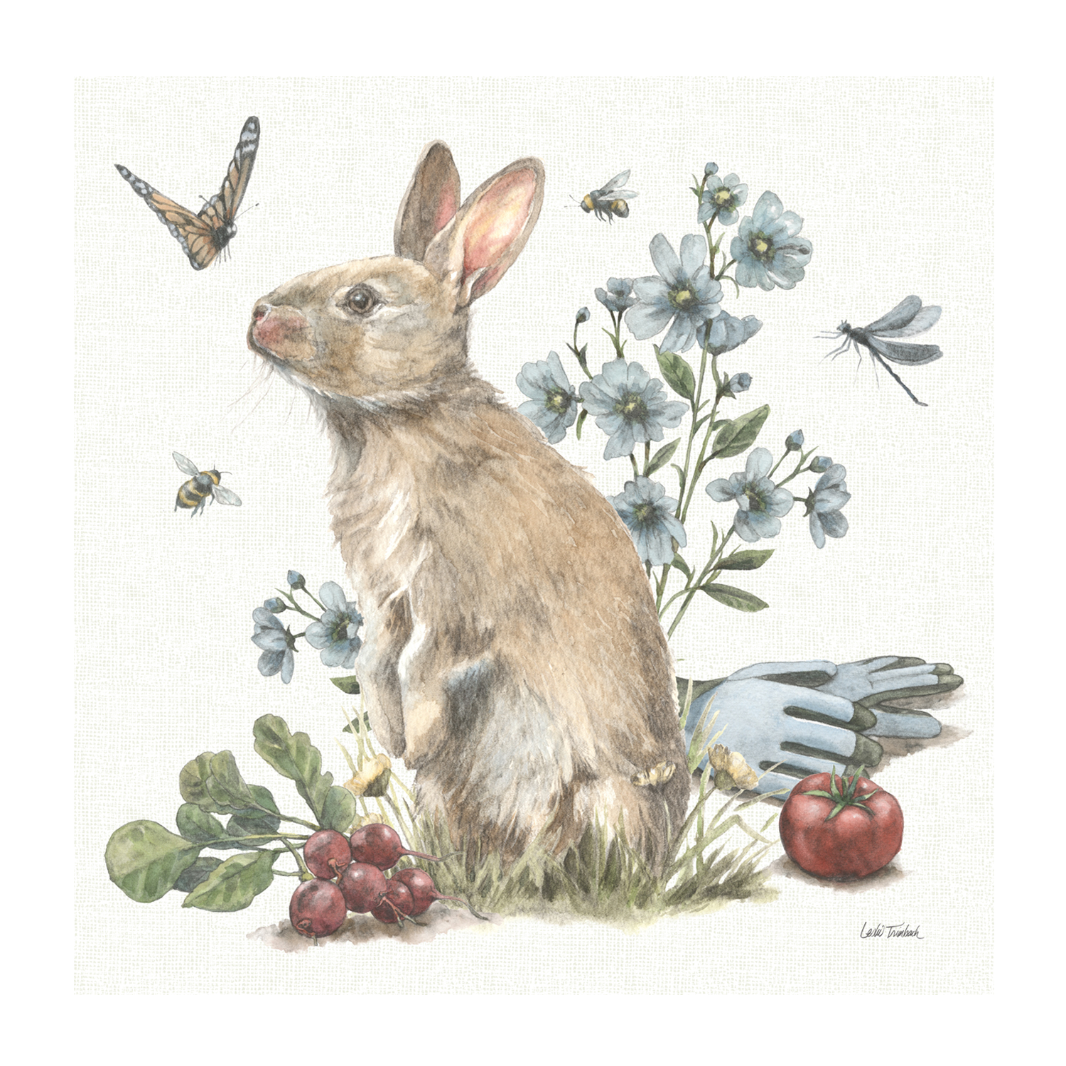 wall-art-print-canvas-poster-framed-Garden Patch, Style B , By Leslie Trimbach-1