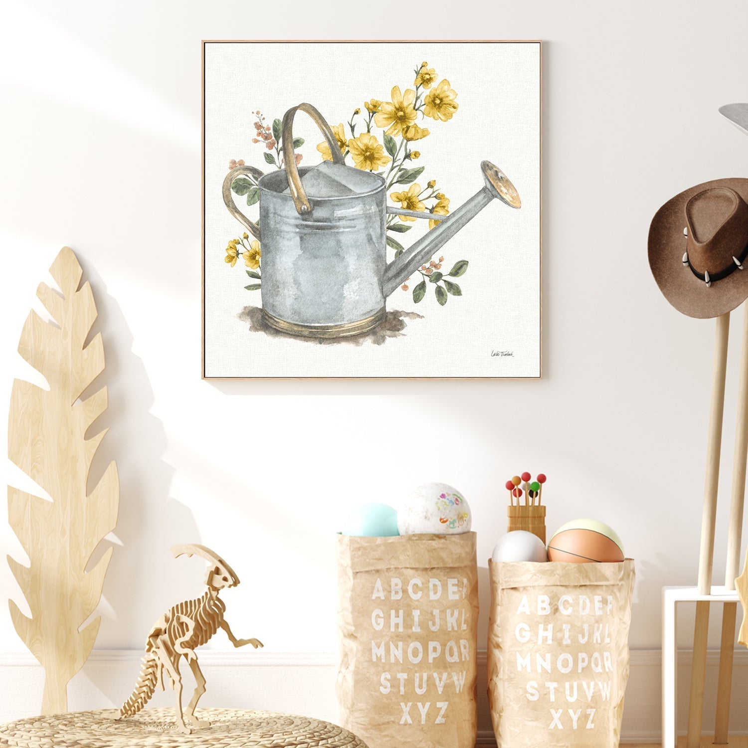 wall-art-print-canvas-poster-framed-Garden Patch Yellow, Style A , By Leslie Trimbach-2