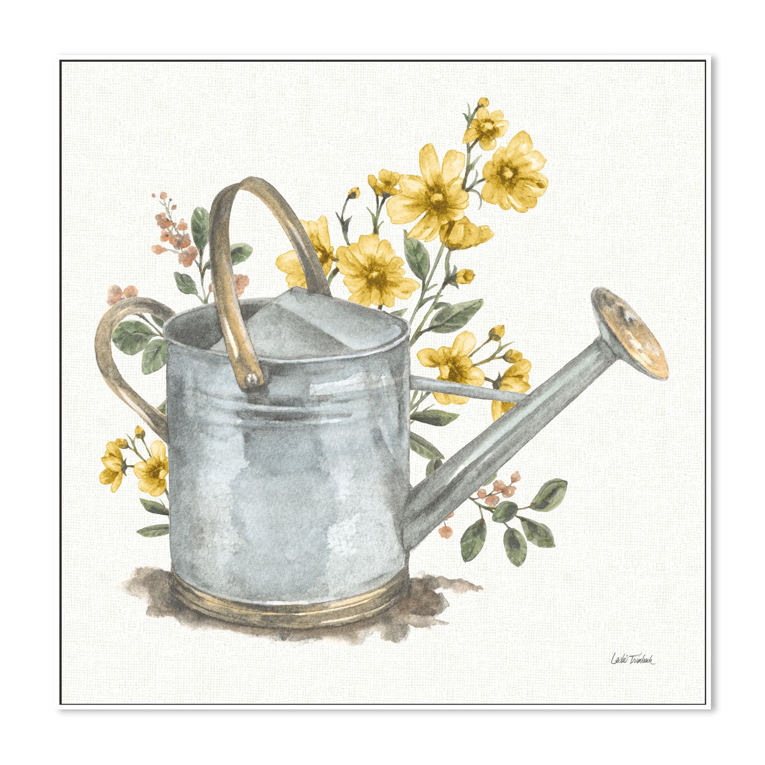 wall-art-print-canvas-poster-framed-Garden Patch Yellow, Style A , By Leslie Trimbach-5