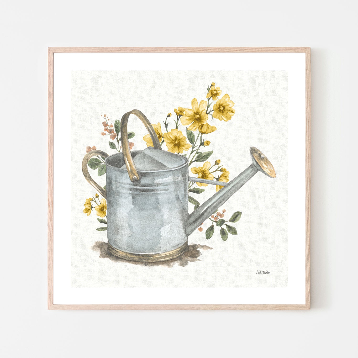 wall-art-print-canvas-poster-framed-Garden Patch Yellow, Style A , By Leslie Trimbach-6