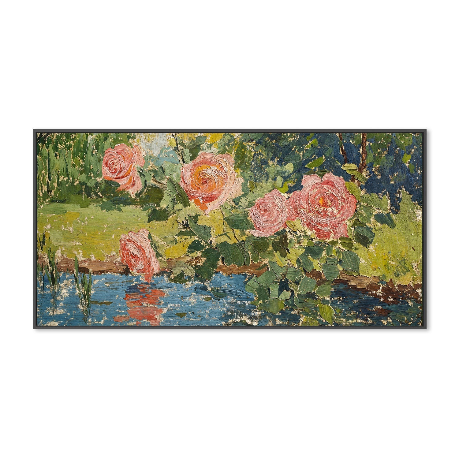 wall-art-print-canvas-poster-framed-Garden Roses , By Lady Hana-3