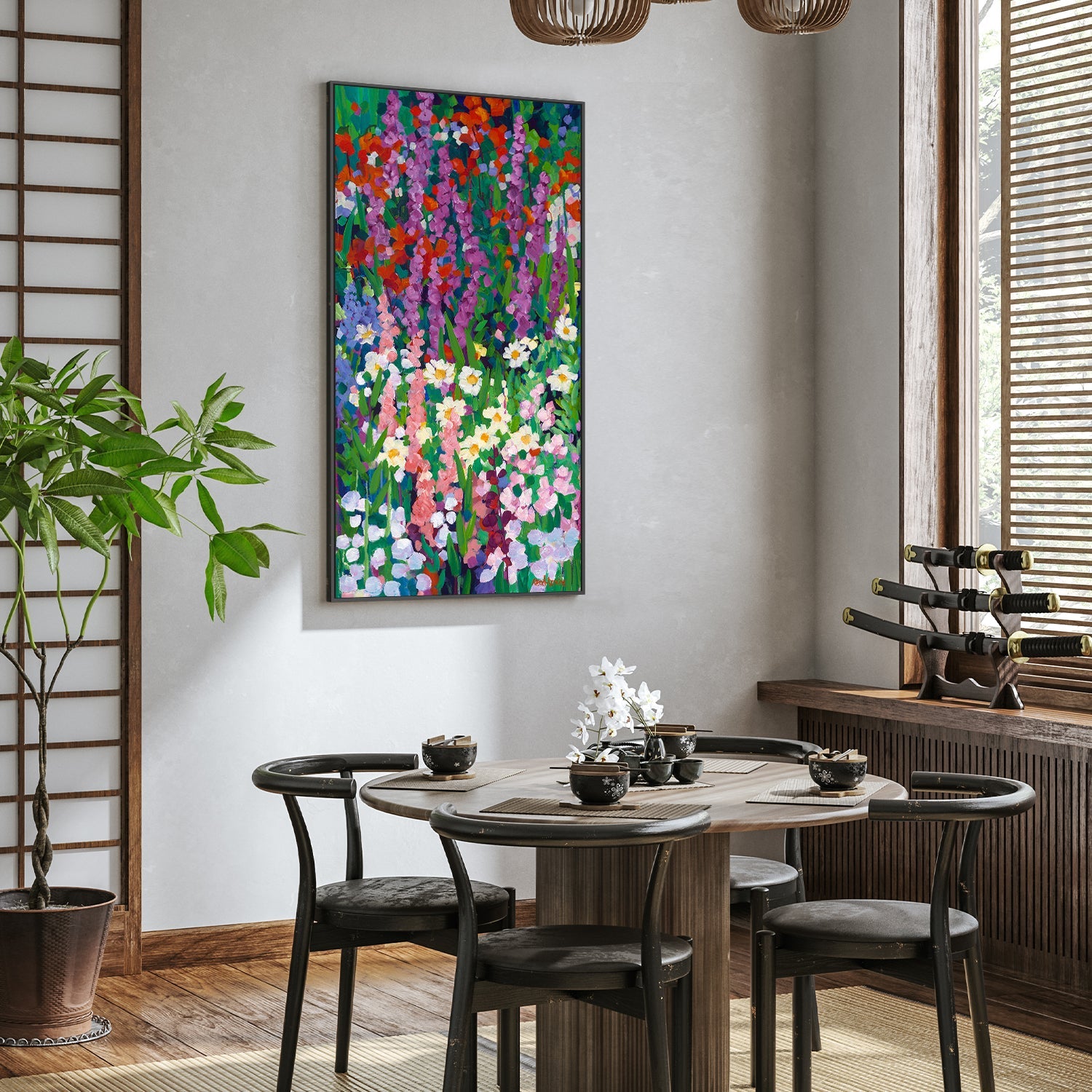 wall-art-print-canvas-poster-framed-Garden, Style C-7